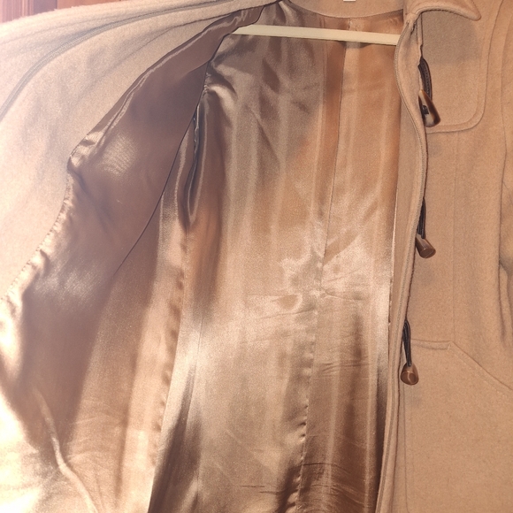 Women's Tan Toggle Coat - Picture 8 of 14